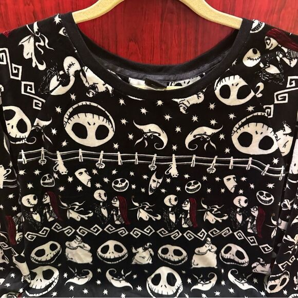 Disney The Nightmare Before Christmas Jack Skeleton & Sally Sleepwear set L - Picture 7 of 7